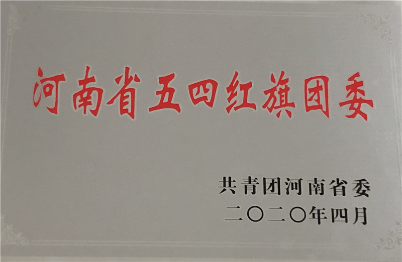 喜报！玩球平台团委荣获2019年度河南省五四红旗团委荣誉称号