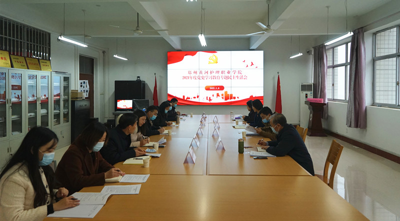 【学院动态】玩球召开2021年度党委领导班子党史学习教育专题民主生活会