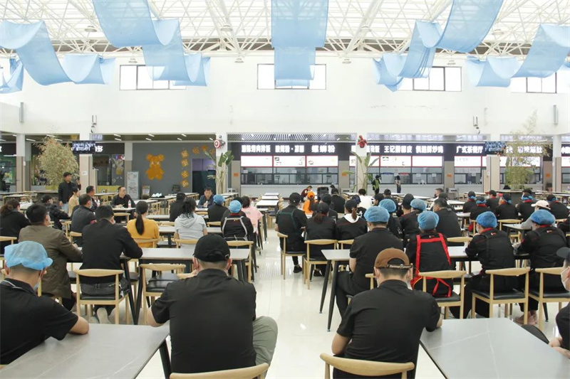 【后勤处】新密市米村镇市场监督管理所到玩球开展食品安全专题培训