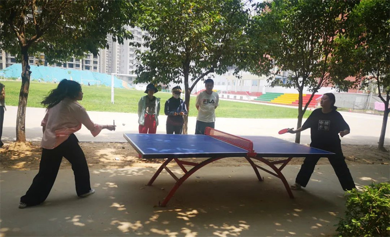玩球举办展个人风采 显乒乓魅力乒乓球交流赛